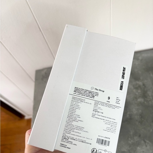 The Drop animal print 4” block heels ankle strap new size 9 new - Picture 8 of 8